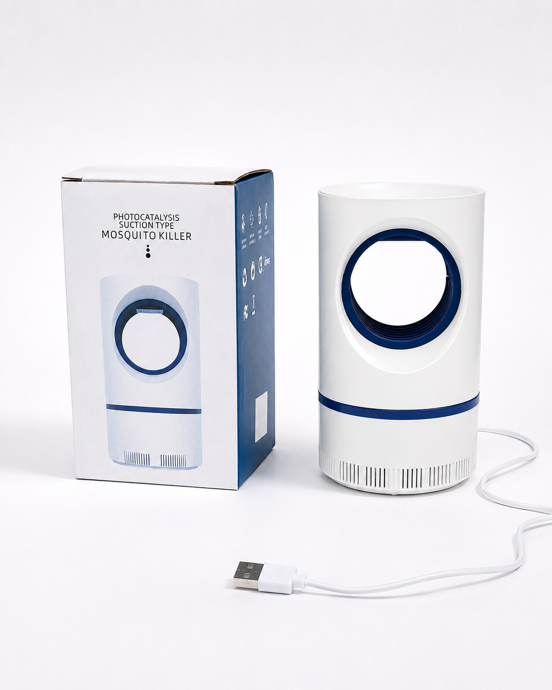 Lámpara USB Mata Mosquitos con Succión