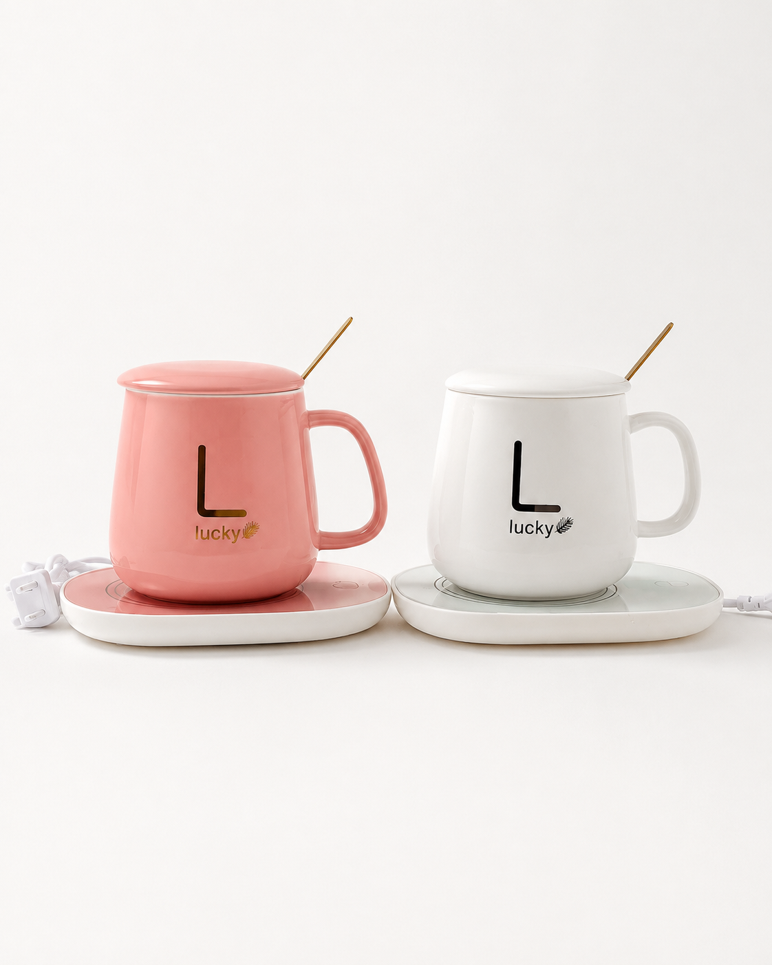 Taza con tapa y Calentador Eléctrico