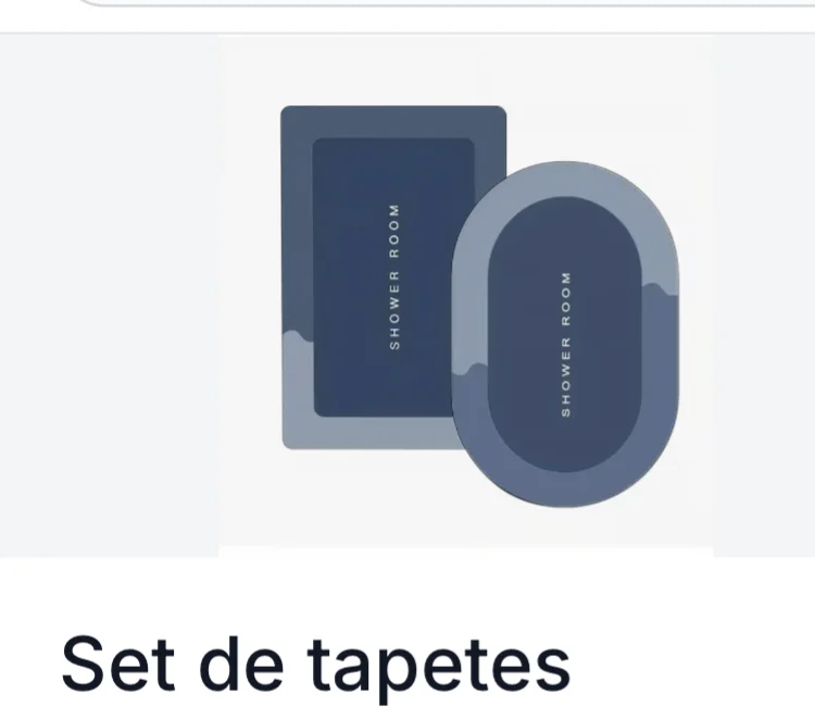 Set de tapetes para baño