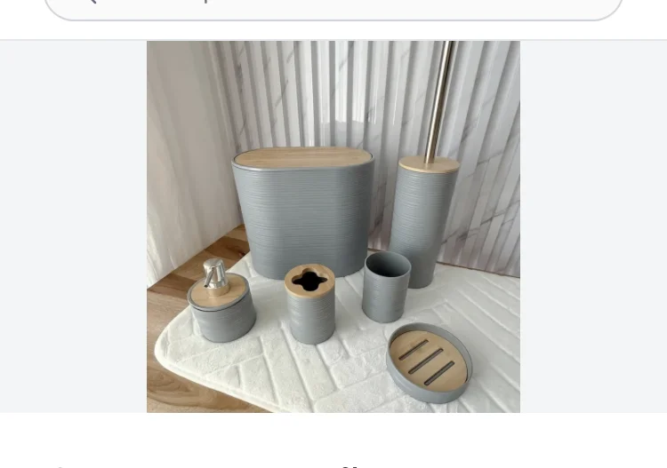 Moderno set para baño de 6 piezas